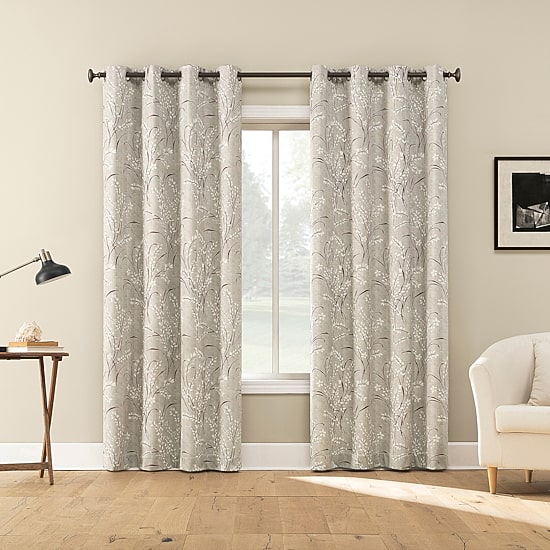 Sun Zero Atmosphere Darley Grommet Top 100% Blackout Single Curtain Panel