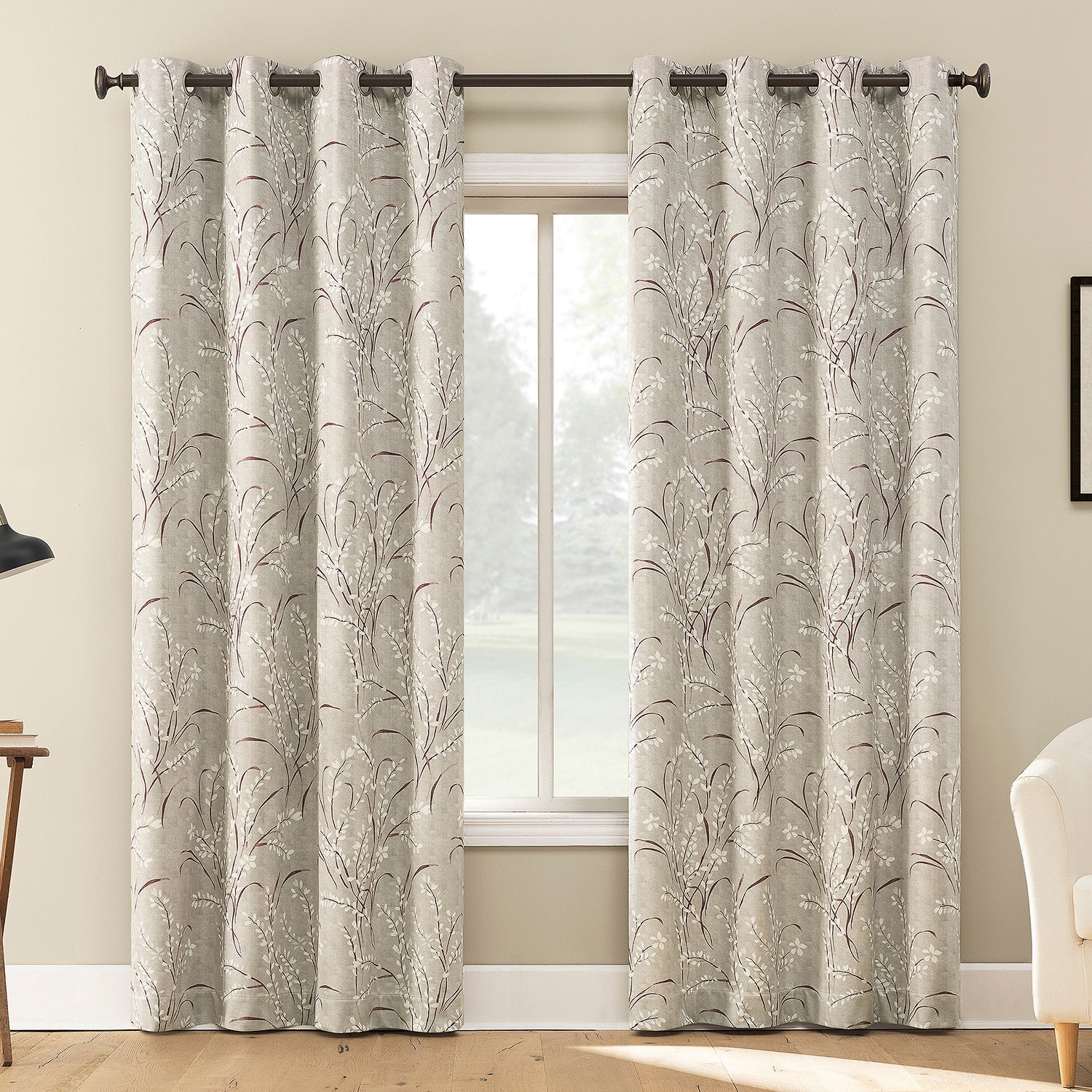 Sun Zero Atmosphere Darley Grommet Top 100% Blackout Single Curtain Panel