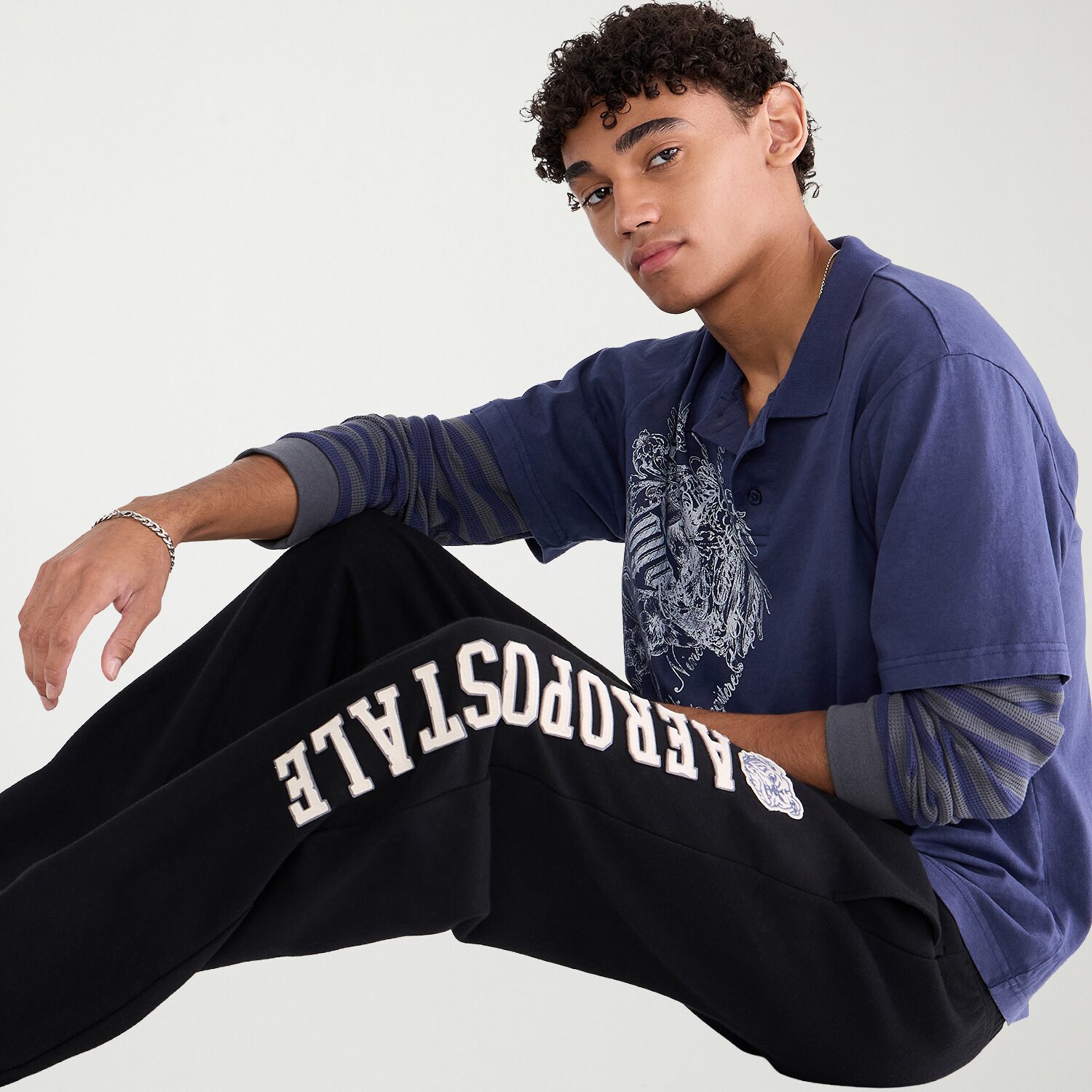 AEROPOSTALE Mens Regular Fit Fleece Sweatpant
