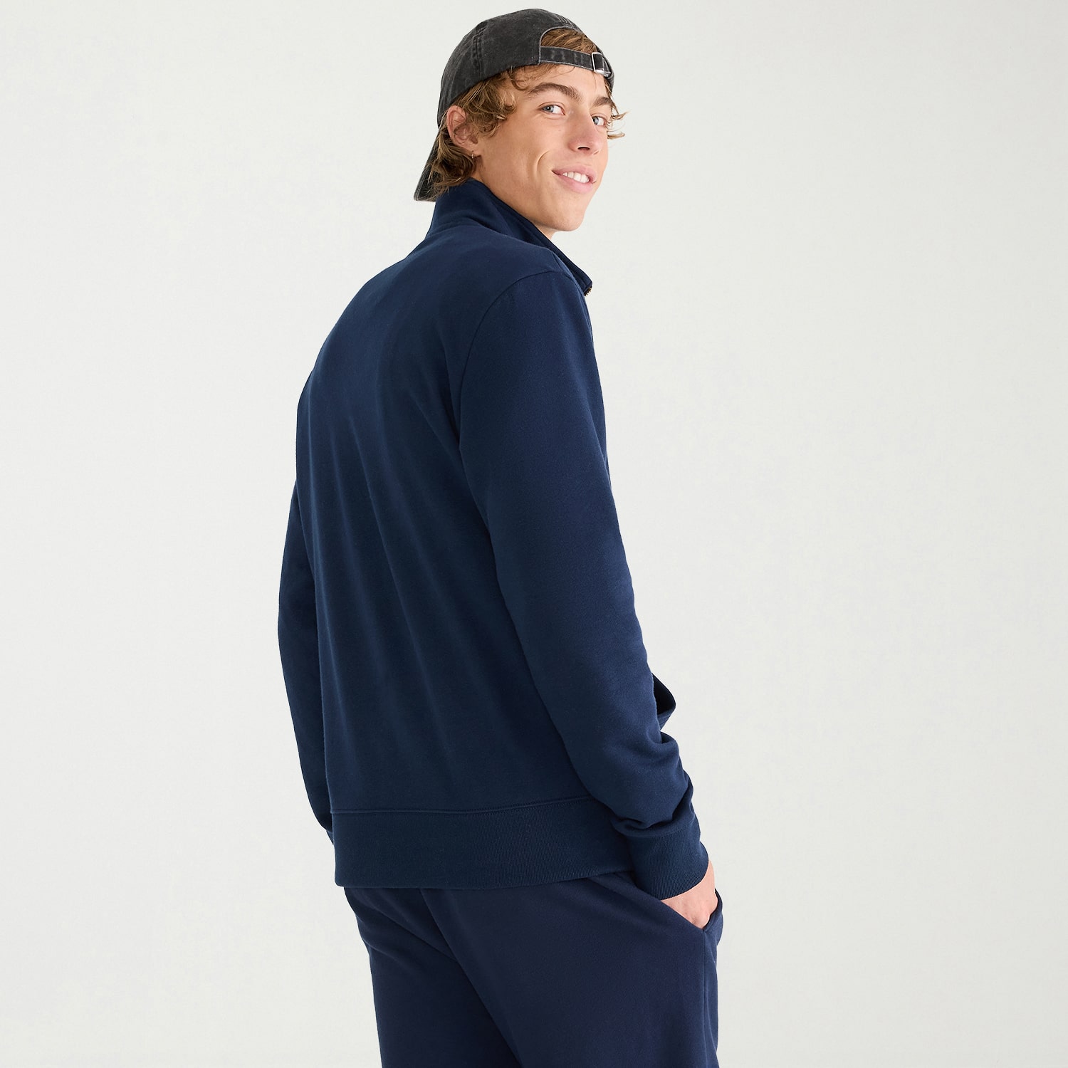 AEROPOSTALE Mens Mock Neck Long Sleeve Sweatshirt