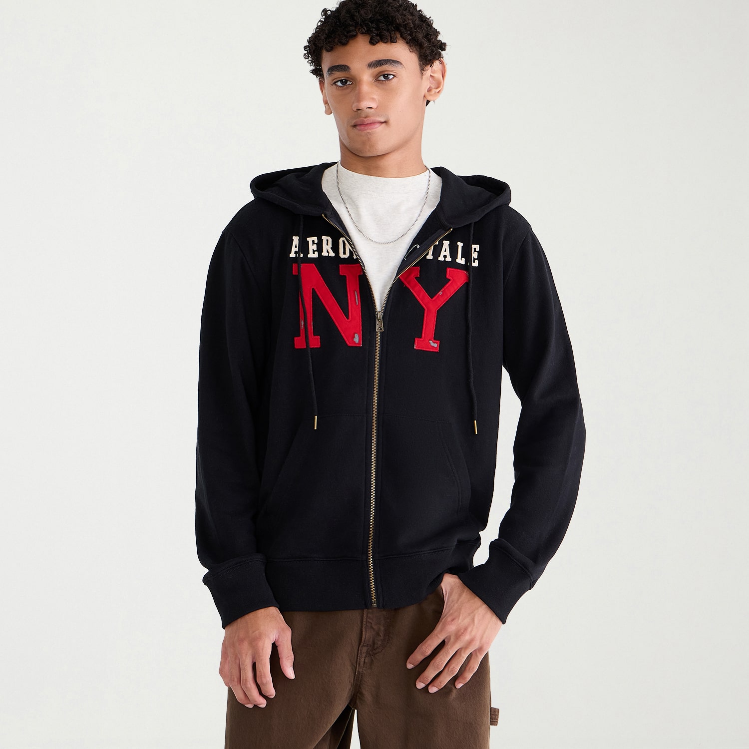 AEROPOSTALE Mens Hooded Long Sleeve Sweatshirt