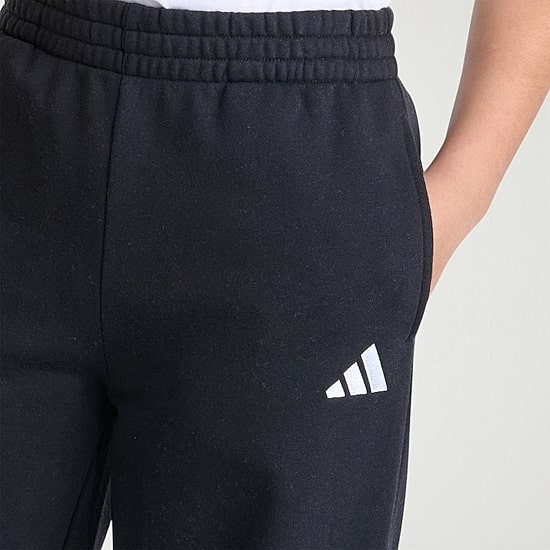 adidas Big Kid Girls Mid Rise Wide Leg Regular Fit Fleece Pull-On Pant
