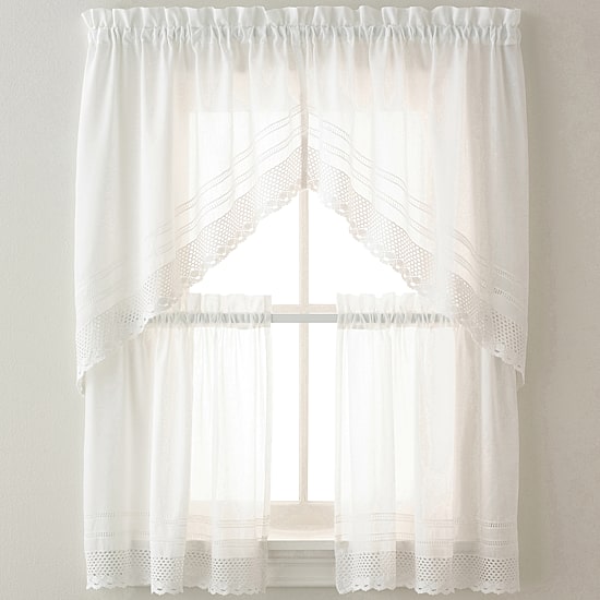 CHF Crochet 2-pc. Rod Pocket Window Tier