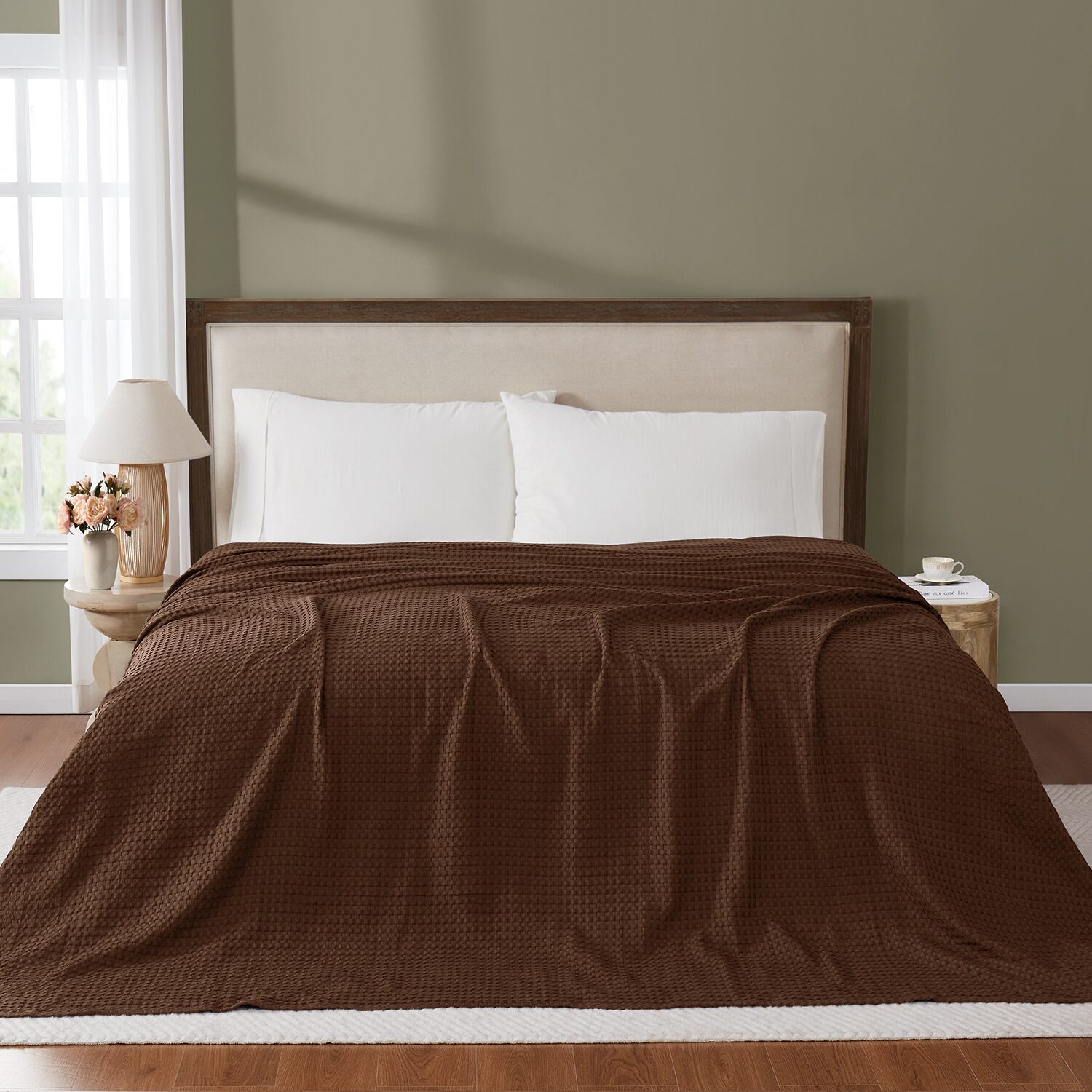 Brooklyn Loom Cotton Waffle Blanket