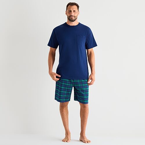 St. John's Bay Mens Pajama Shorts In Green