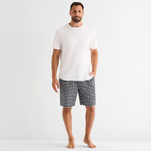 St. John's Bay Mens Pajama Shorts In Black