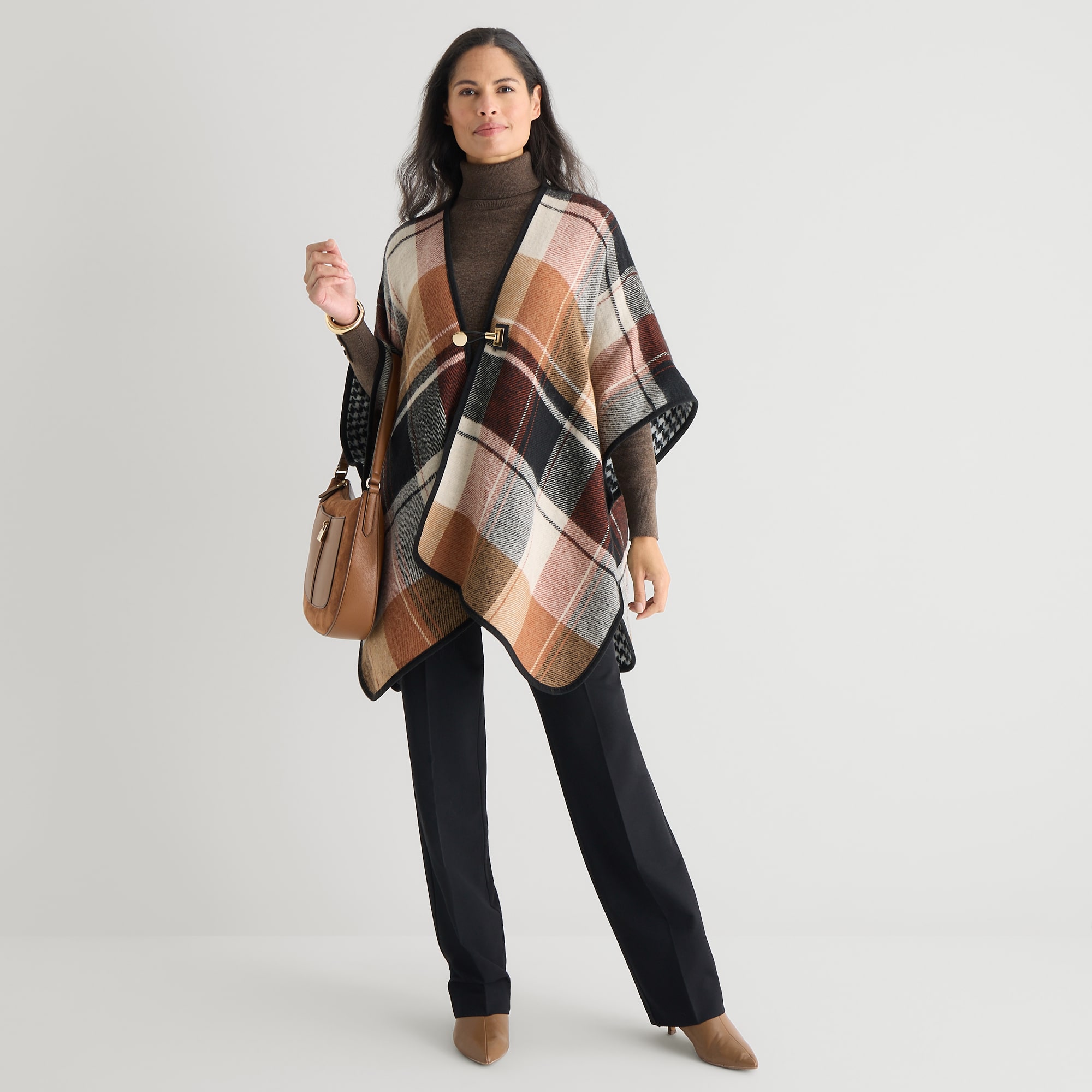 Liz Claiborne Reversible Plaid Wrap