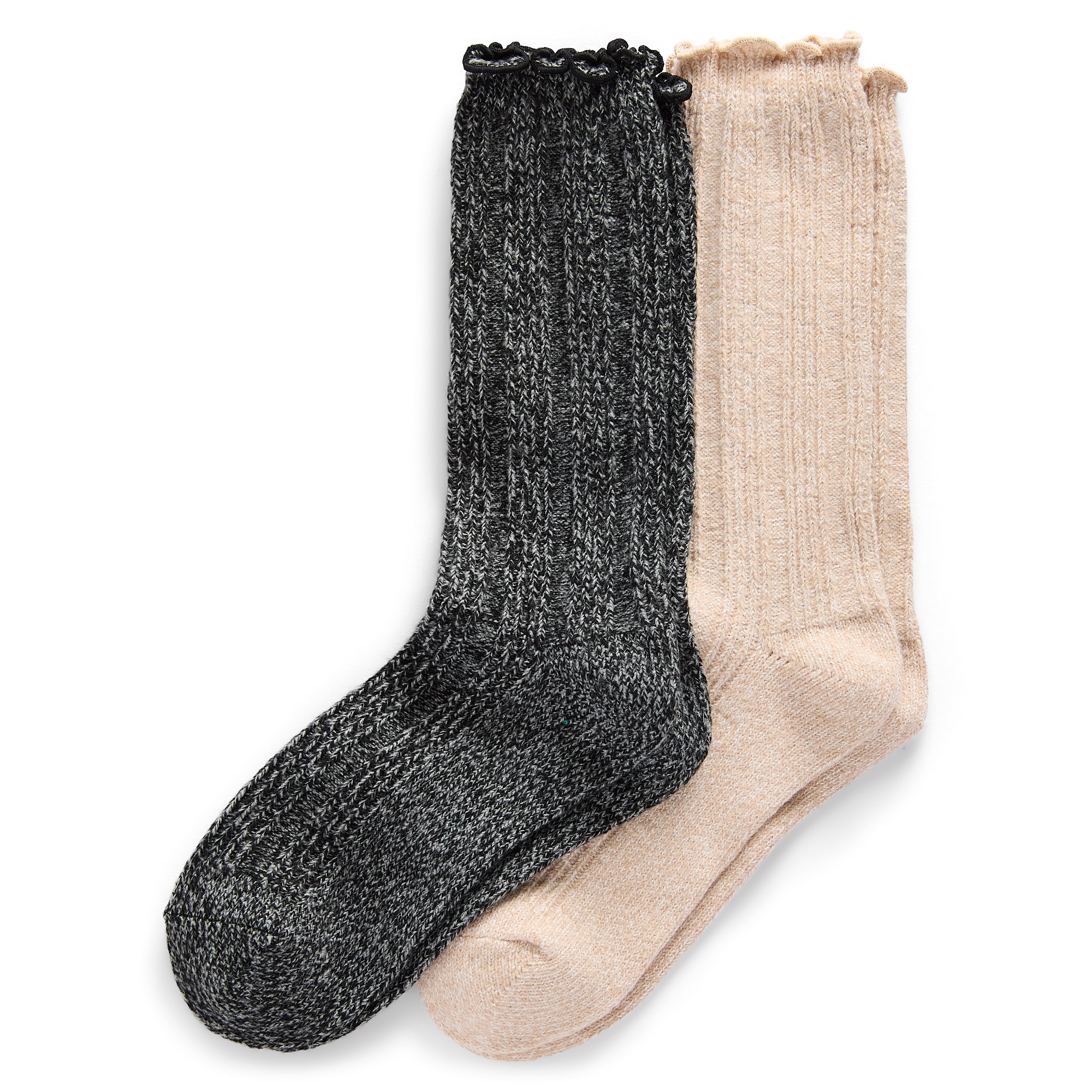 Mixit Essentials Womens 2 Pair Crew Socks