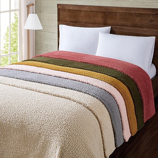 Brooklyn Loom Marshmallow Sherpa Blanket