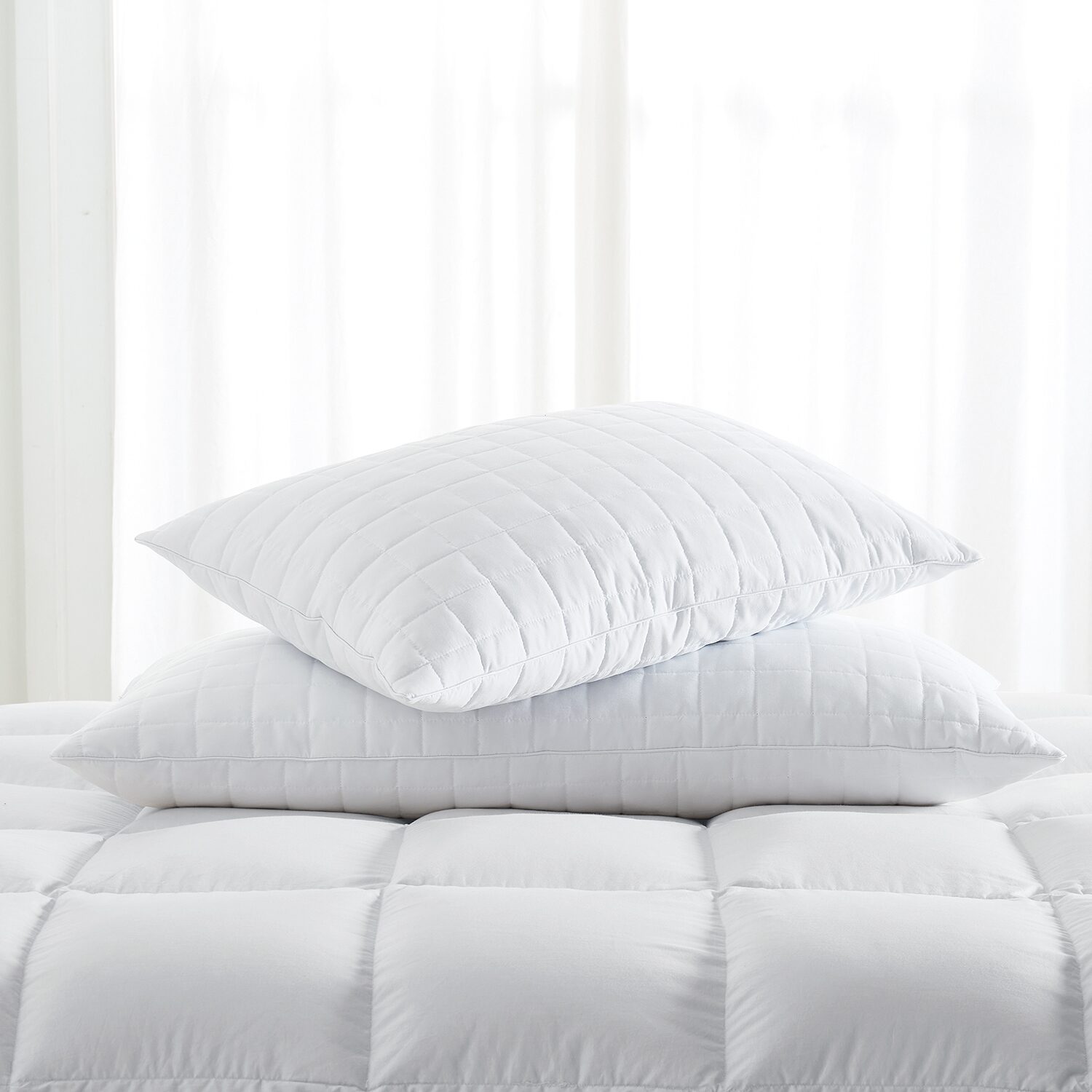 London Fog Supreme Memory Foam 2 Pack Medium Density Bed Pillow