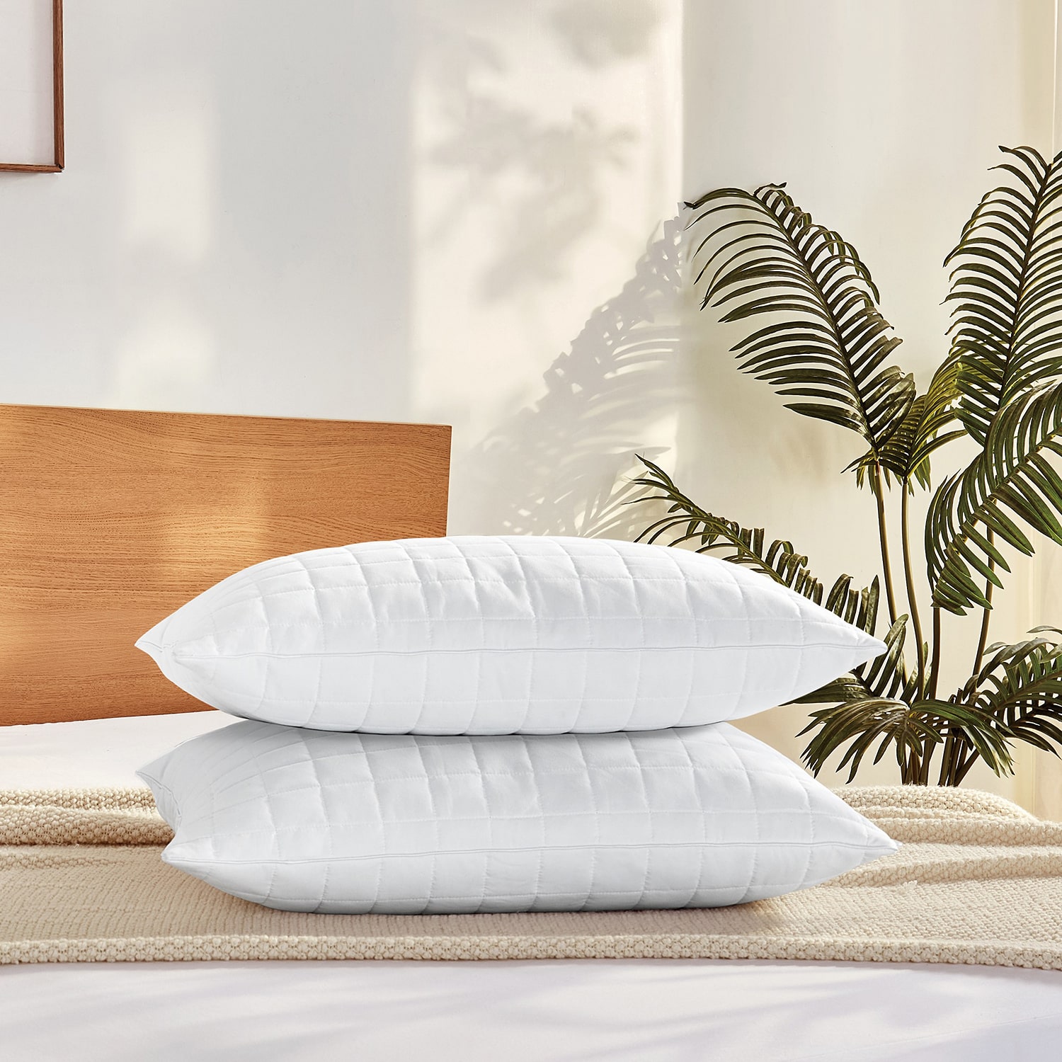 London Fog Supreme Memory Foam 2 Pack Medium Density Bed Pillow