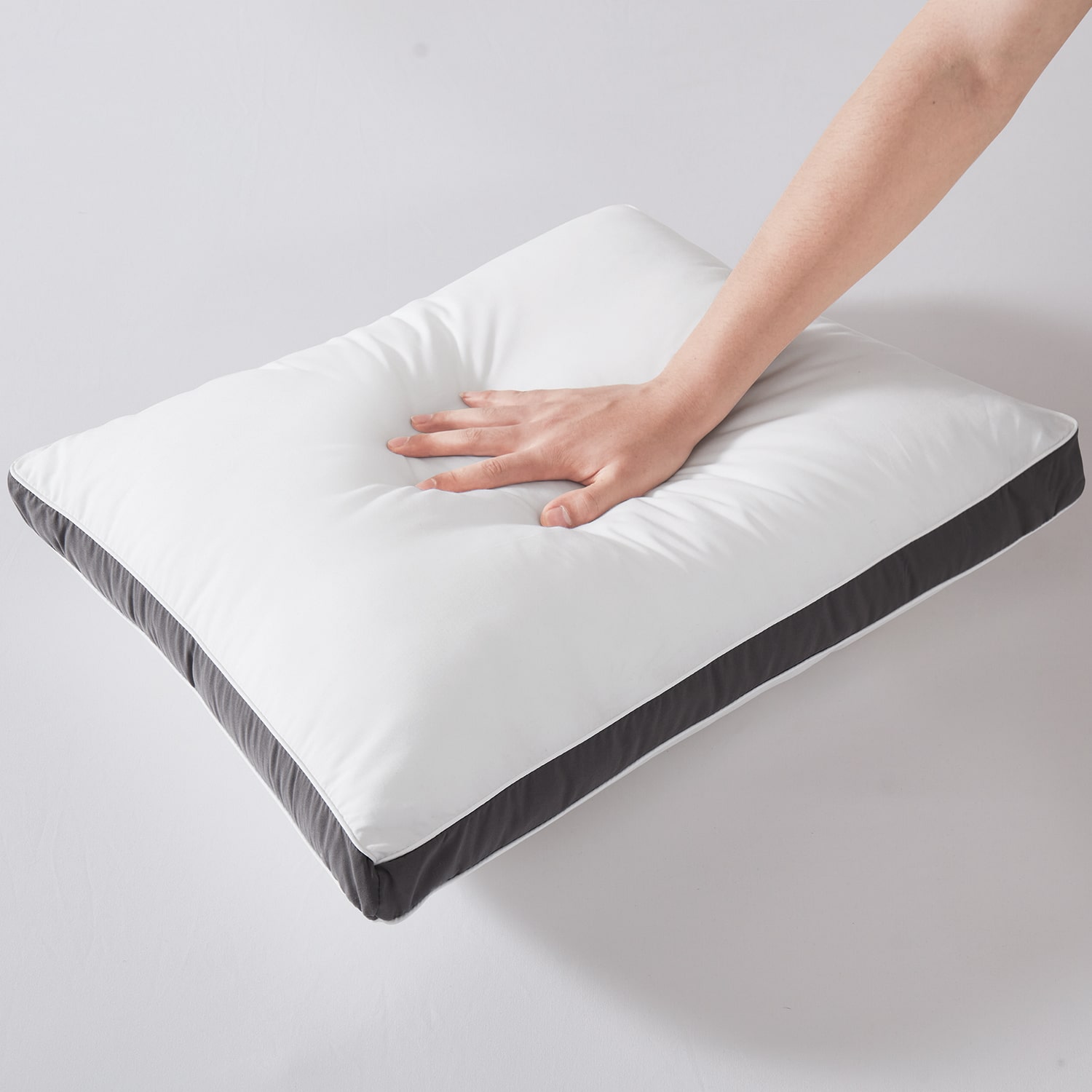 Brooklyn Loom Hotel Gusset 2 Pack Medium Density Bed Pillow