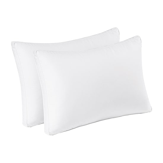 Brooklyn Loom Hotel Gusset 2 Pack Medium Density Bed Pillow