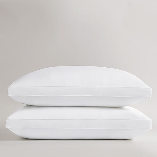Brooklyn Loom Hotel Gusset 2 Pack Medium Density Bed Pillow