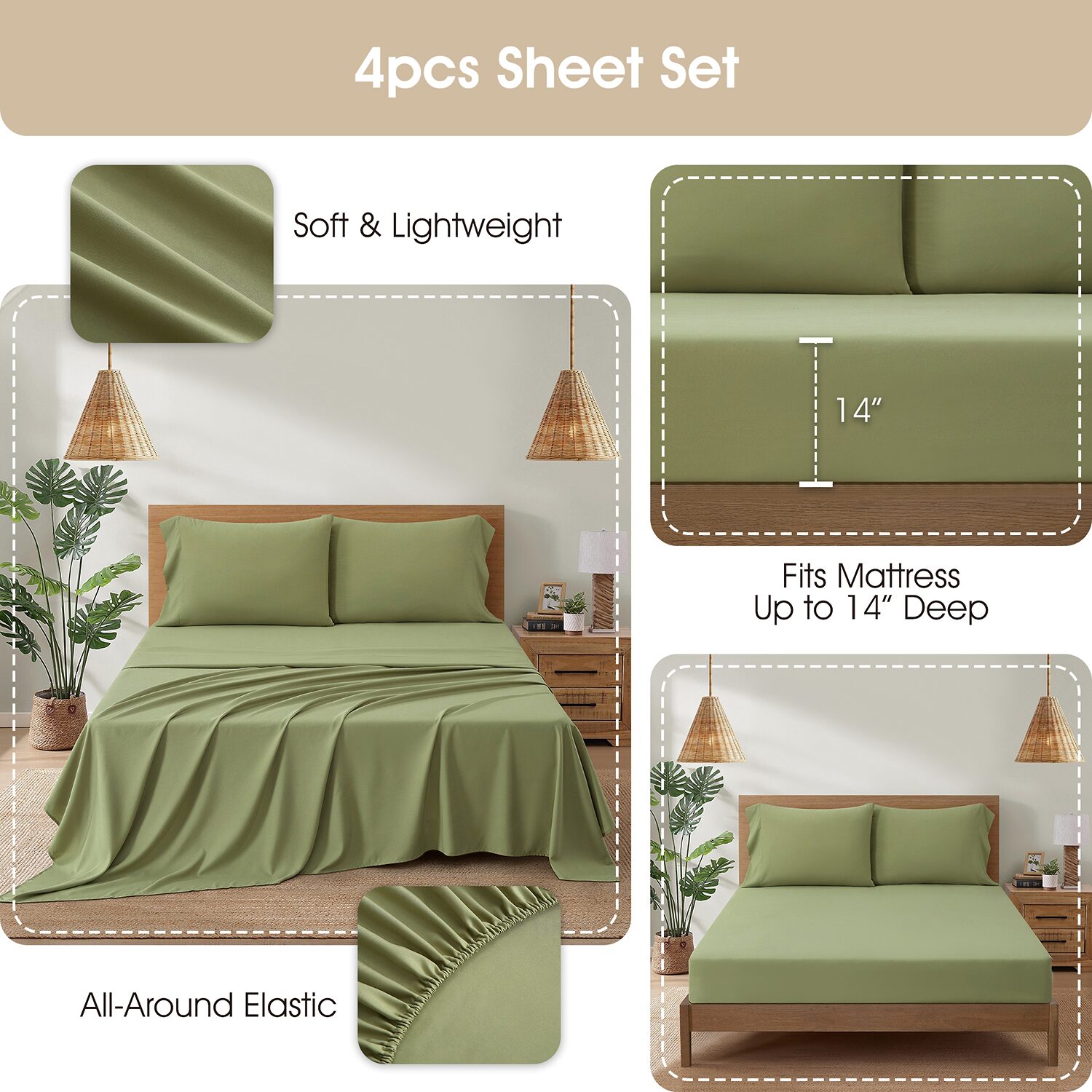 Stratford Park Waffle Printed 10-pc. Easy Care Comforter Set
