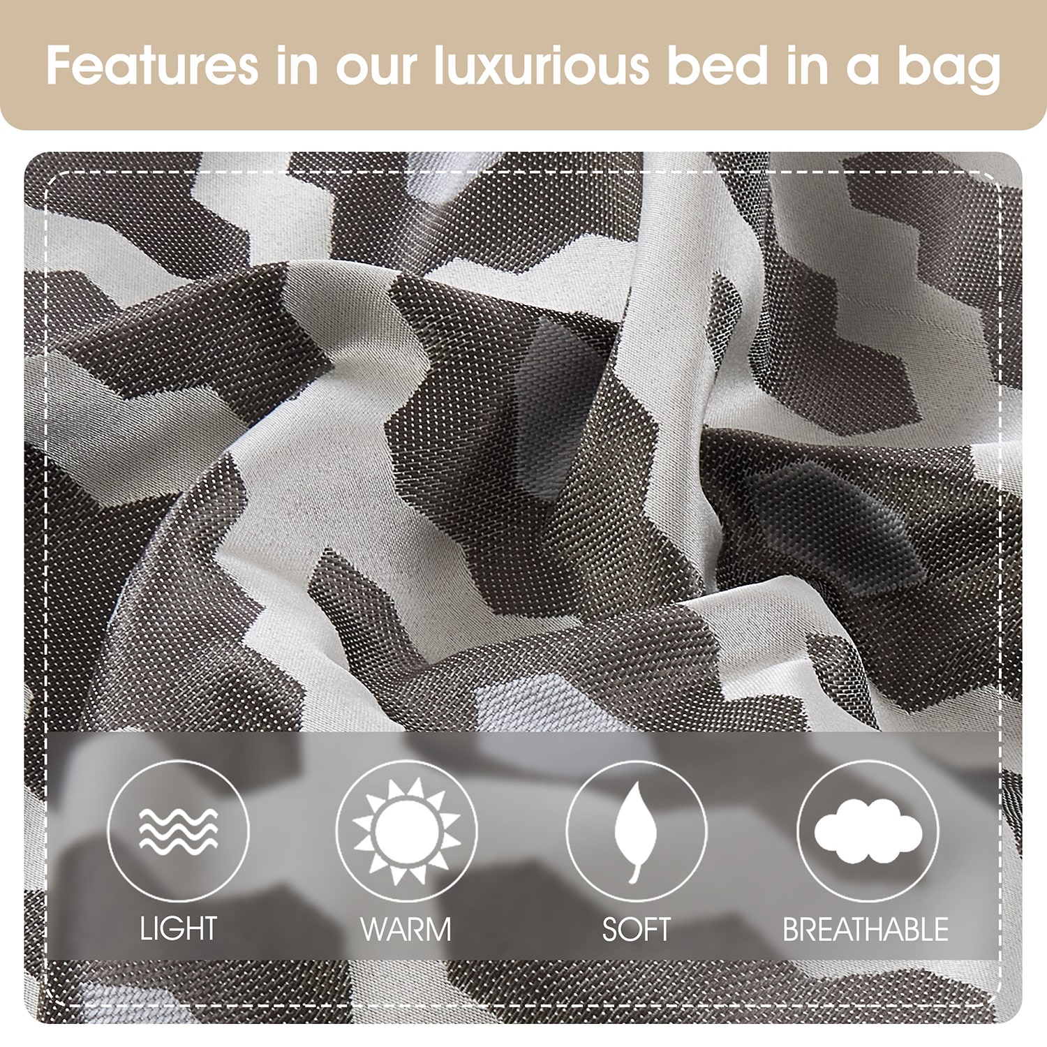 Stratford Park Oversize Geometric 10-pc. Easy Care Comforter Set