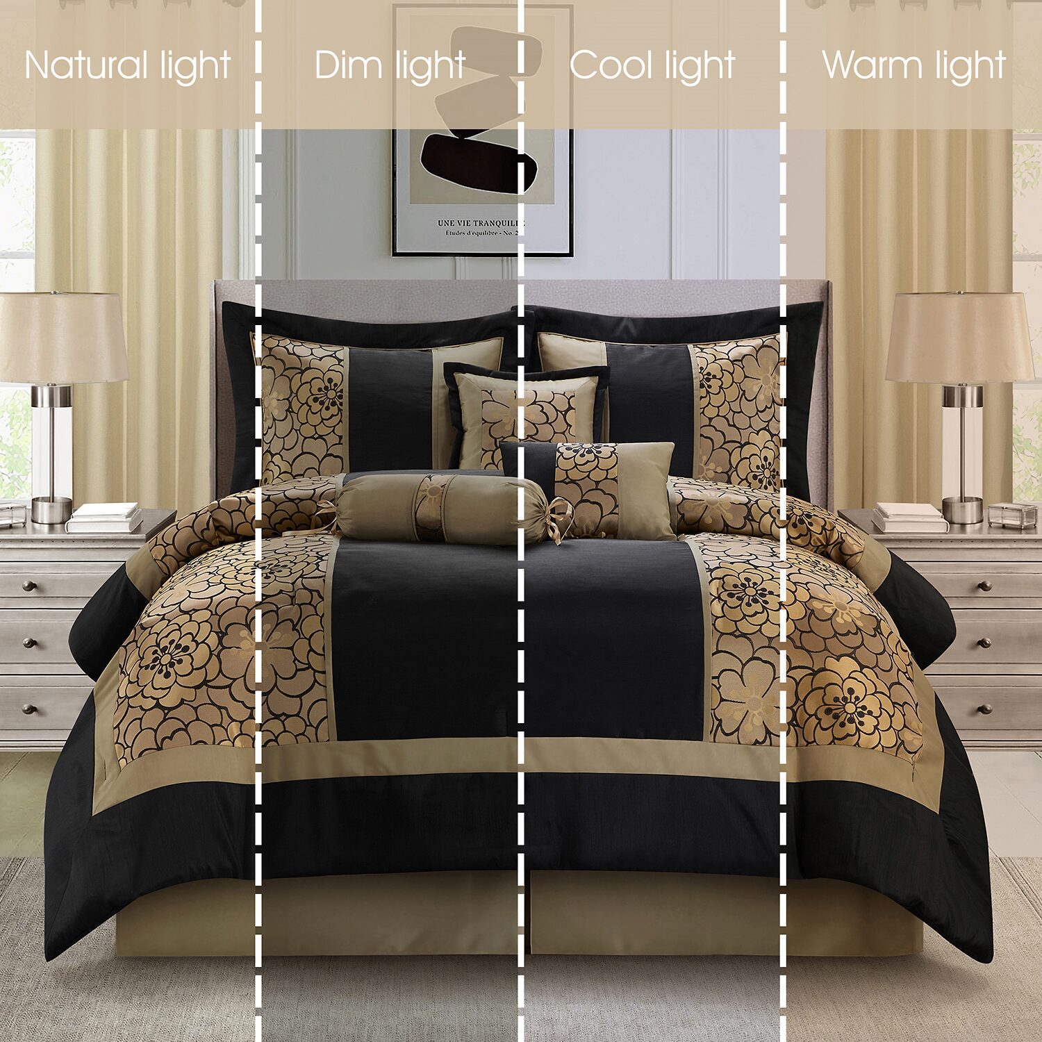 Stratford Park Jacquard -pc. Easy Care Comforter Set