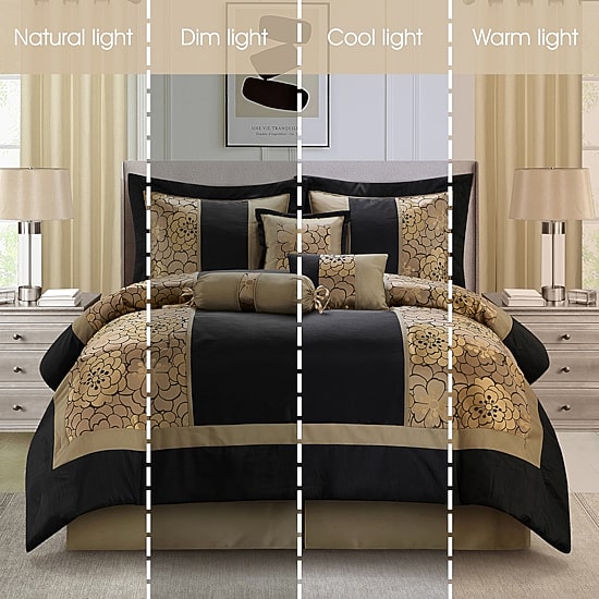 Stratford Park Jacquard 9-pc. Easy Care Comforter Set