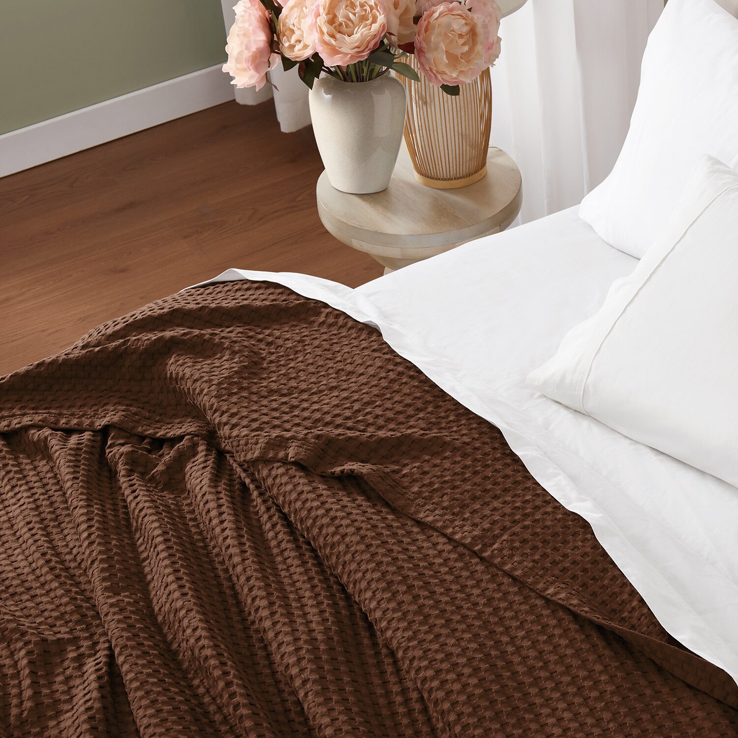 Brooklyn Loom Cotton Waffle Blanket