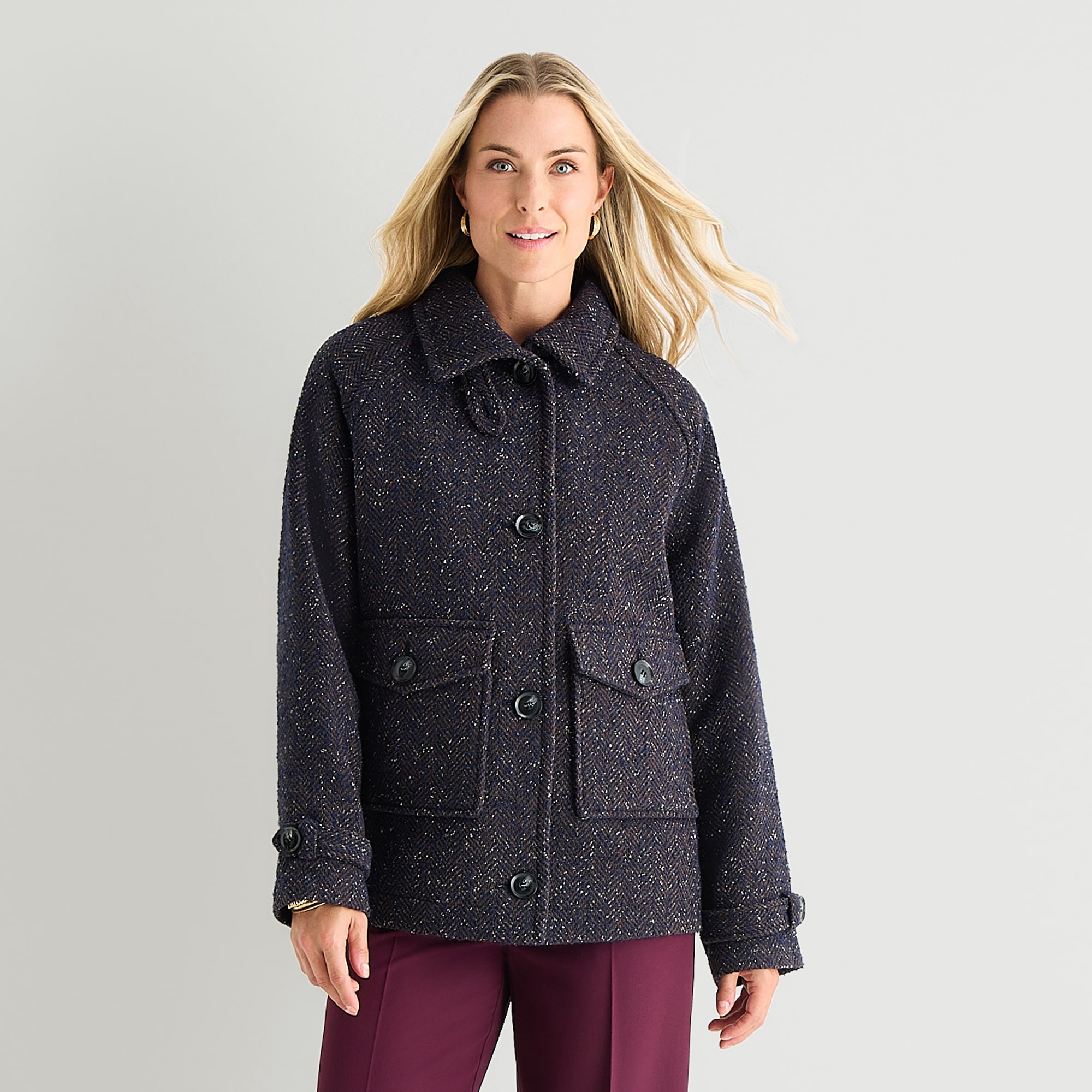 Liz Claiborne Womens Midweight Coat