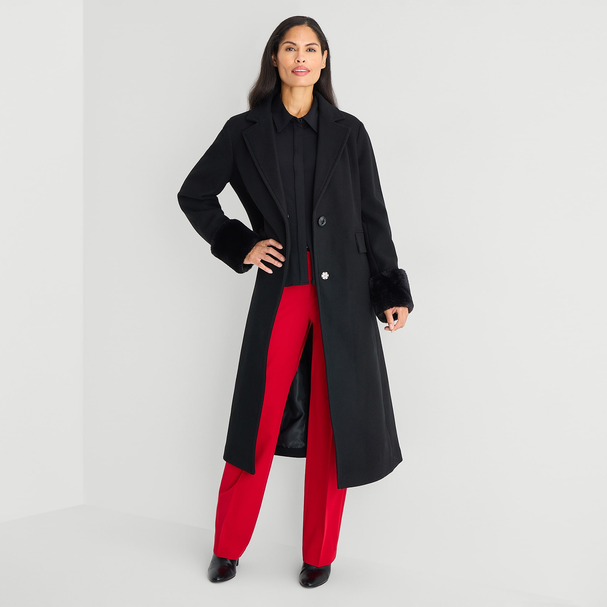 Liz Claiborne Womens Midweight Coat