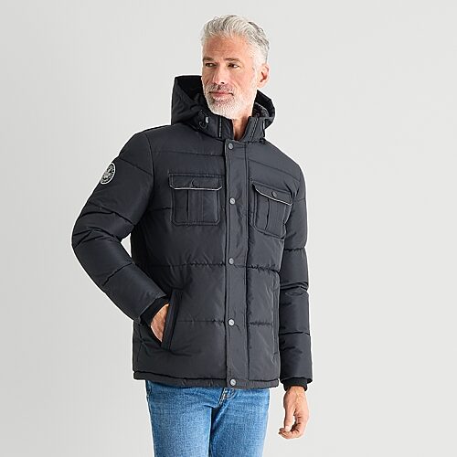 Canada Weather Gear Mens Heavyweight Jacket, Medium, Black