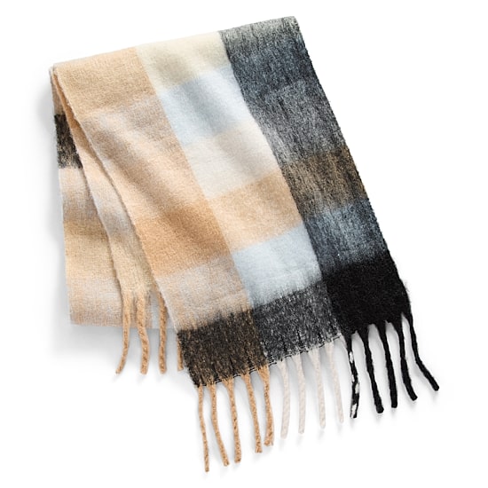 St. John's Bay Brushed Plaid Plaid Oblong Scarf