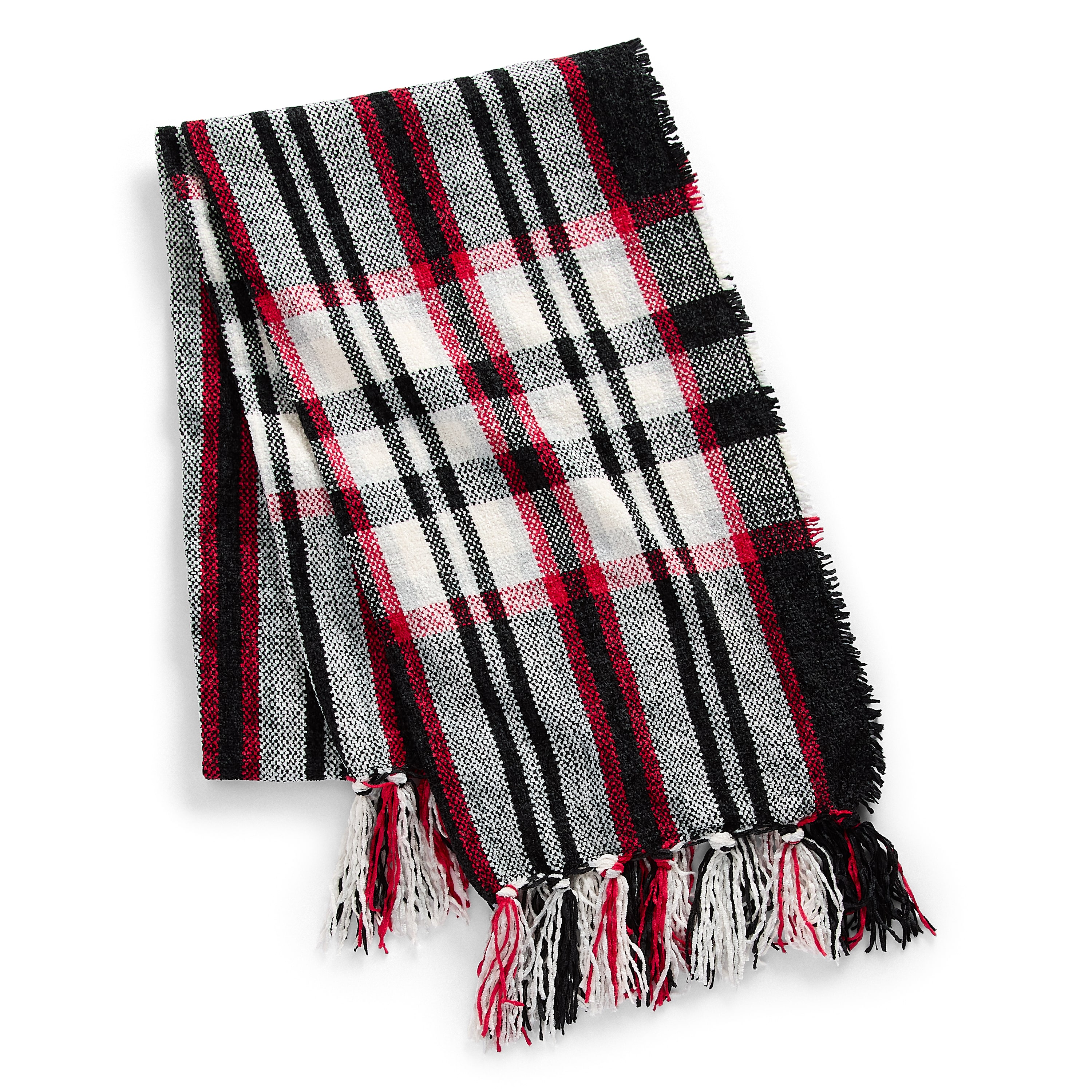St. John's Bay Plaid Chenille Oblong Scarf