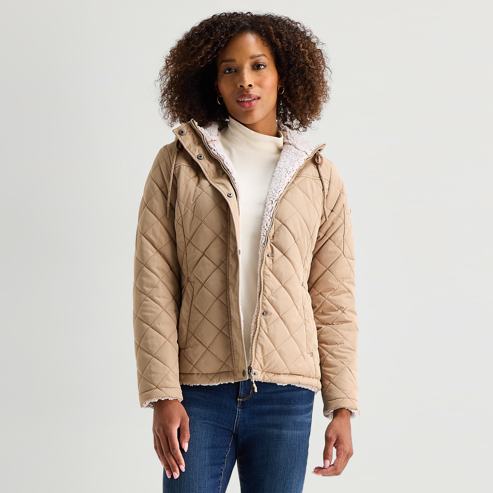 Free Country Womens Reversible Midweight Quilted Jacket
