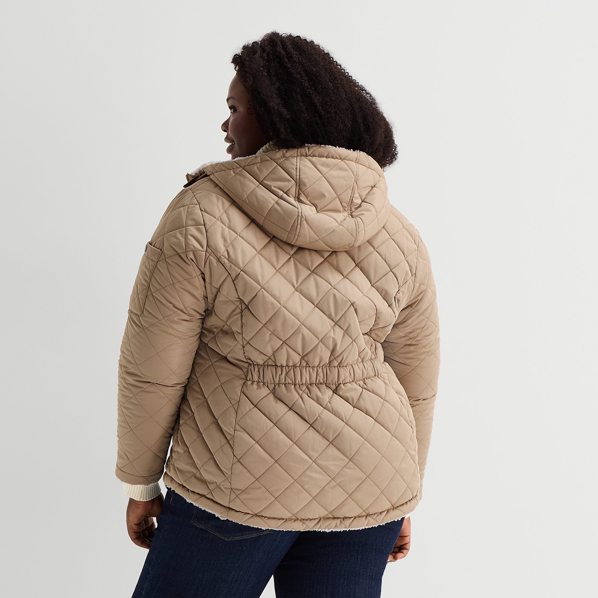 Free Country Womens Reversible Midweight Plus Quilted Jacket