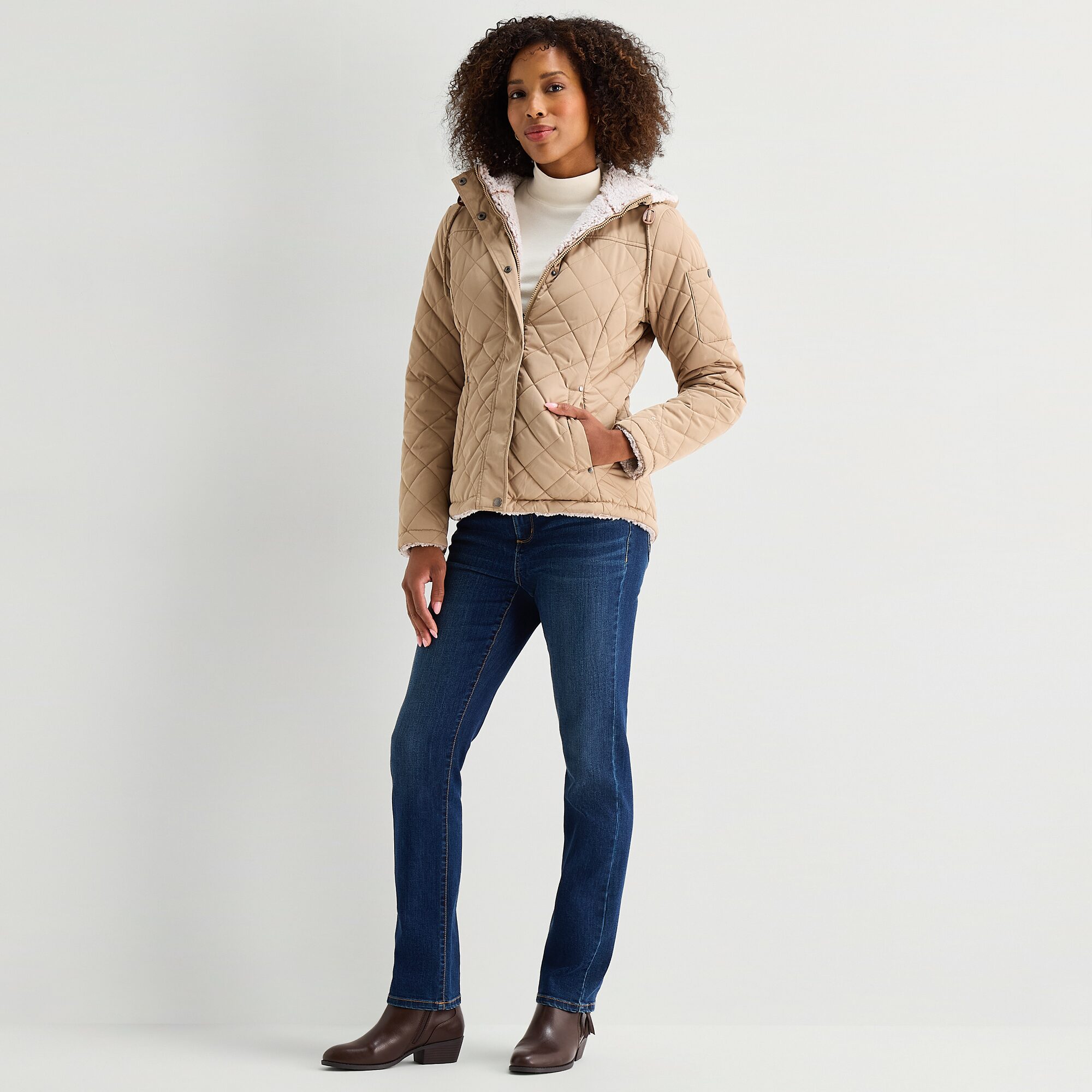 Free Country Womens Reversible Midweight Quilted Jacket