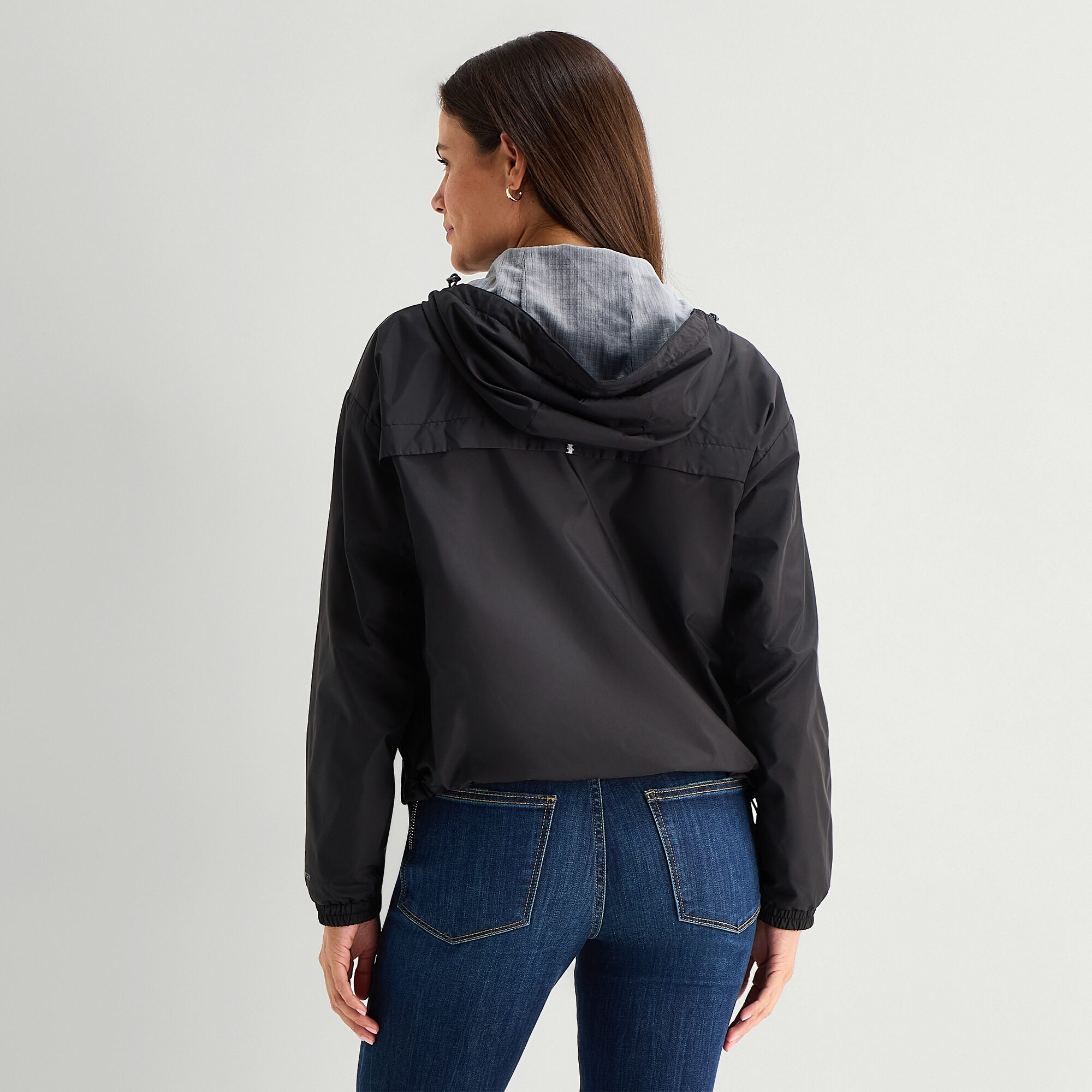 Free Country Womens Water Resistant Fleece Lined Lightweight Windbreaker