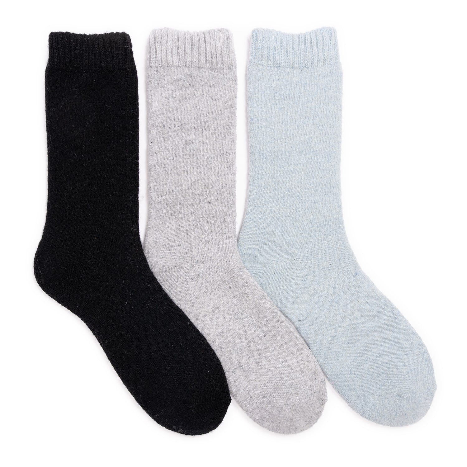 Muk Luks W Ml Ds Crew Socks 2 Pk Wool Womens 3 Pair