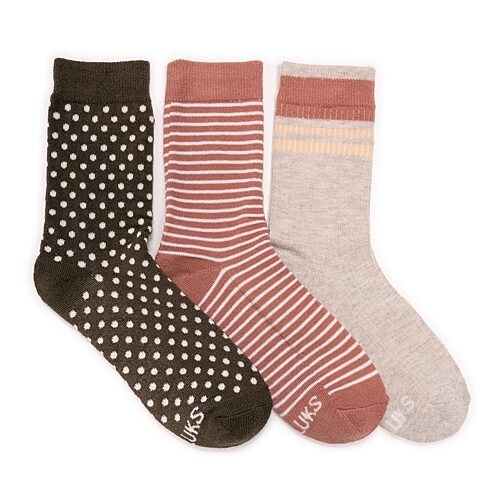 Muk Luks W ml Ds Ftie Slp Sks 3 Pk Low Cut Cozy Footie Womens 3 Pair Crew Socks In Multiple Colors