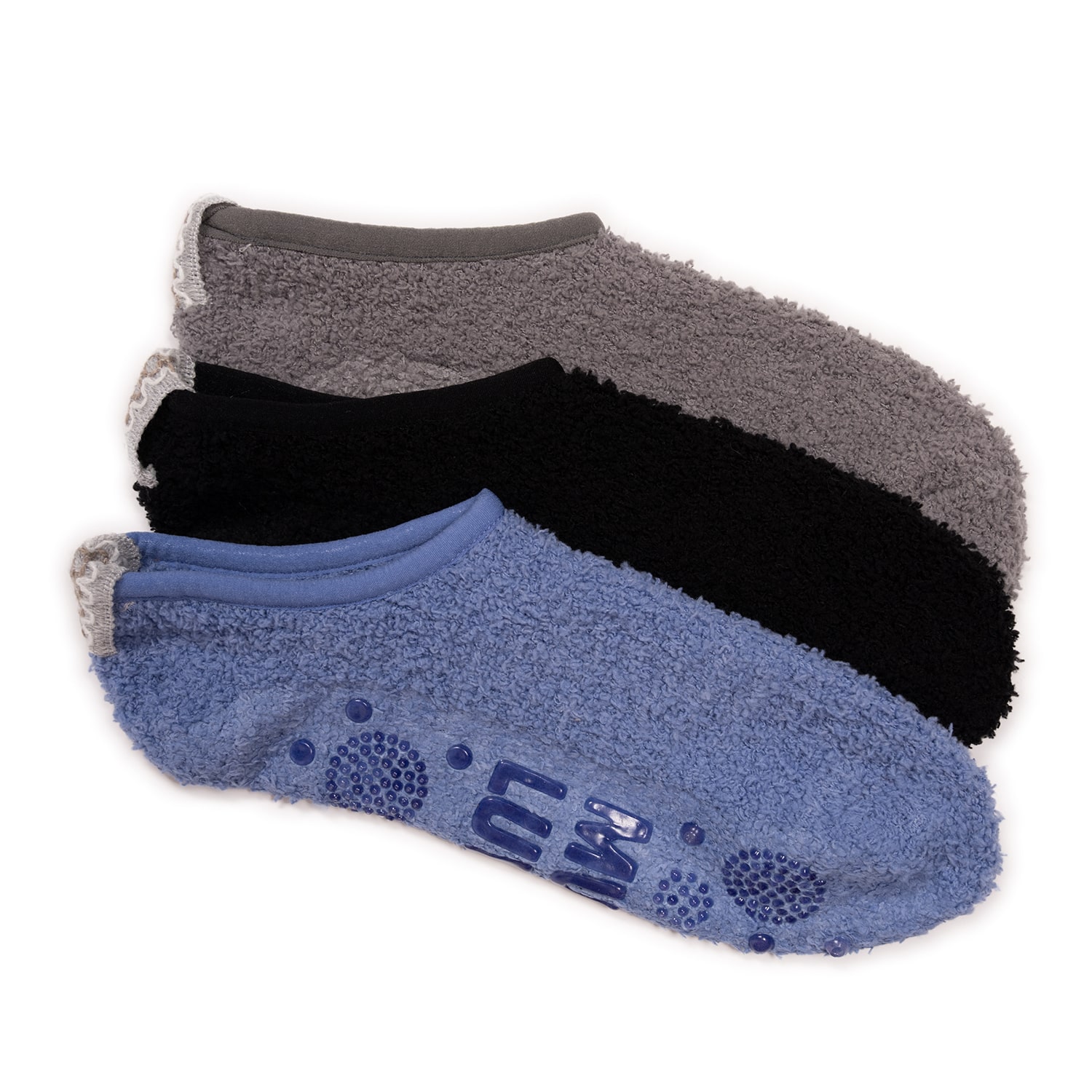 Muk Luks W Ml Ds Lc Socks 4 Pk Dream Step Low Cut Ankle Womens Multi-Pack 3 Pair Slipper