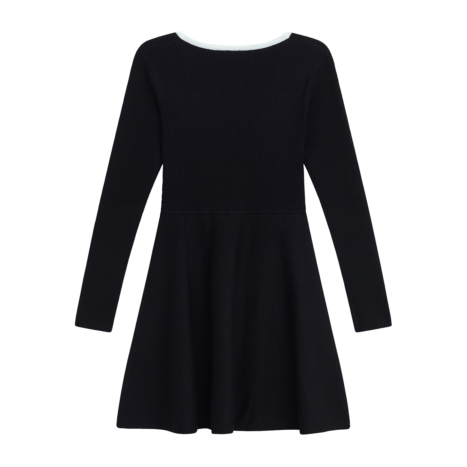 by&by girl Girls Fitted Long Sleeve Fit + Flare Dress