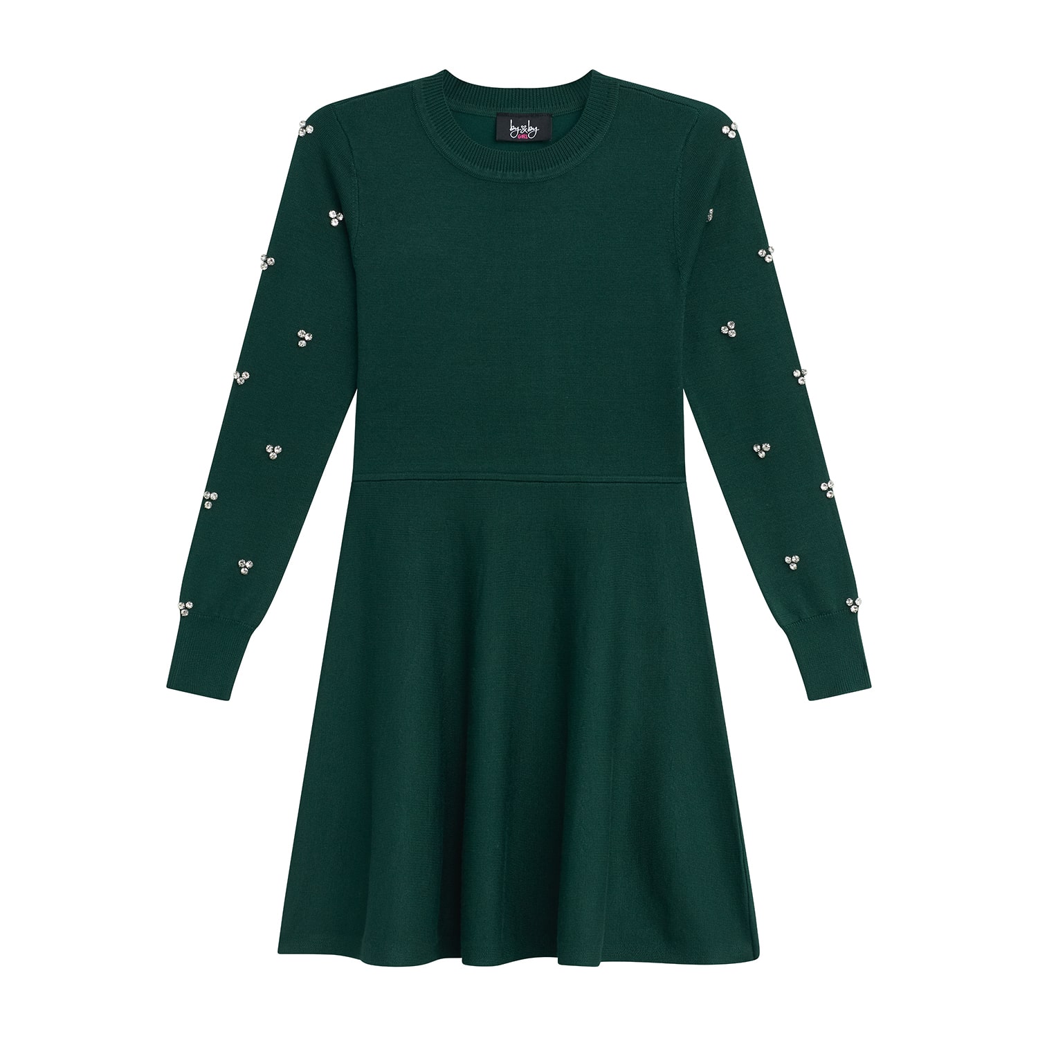 by&by girl Girls Long Sleeve Fit + Flare Dress