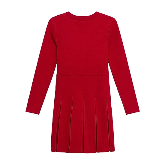 by&by girl Girls Fitted Long Sleeve Fit + Flare Dress