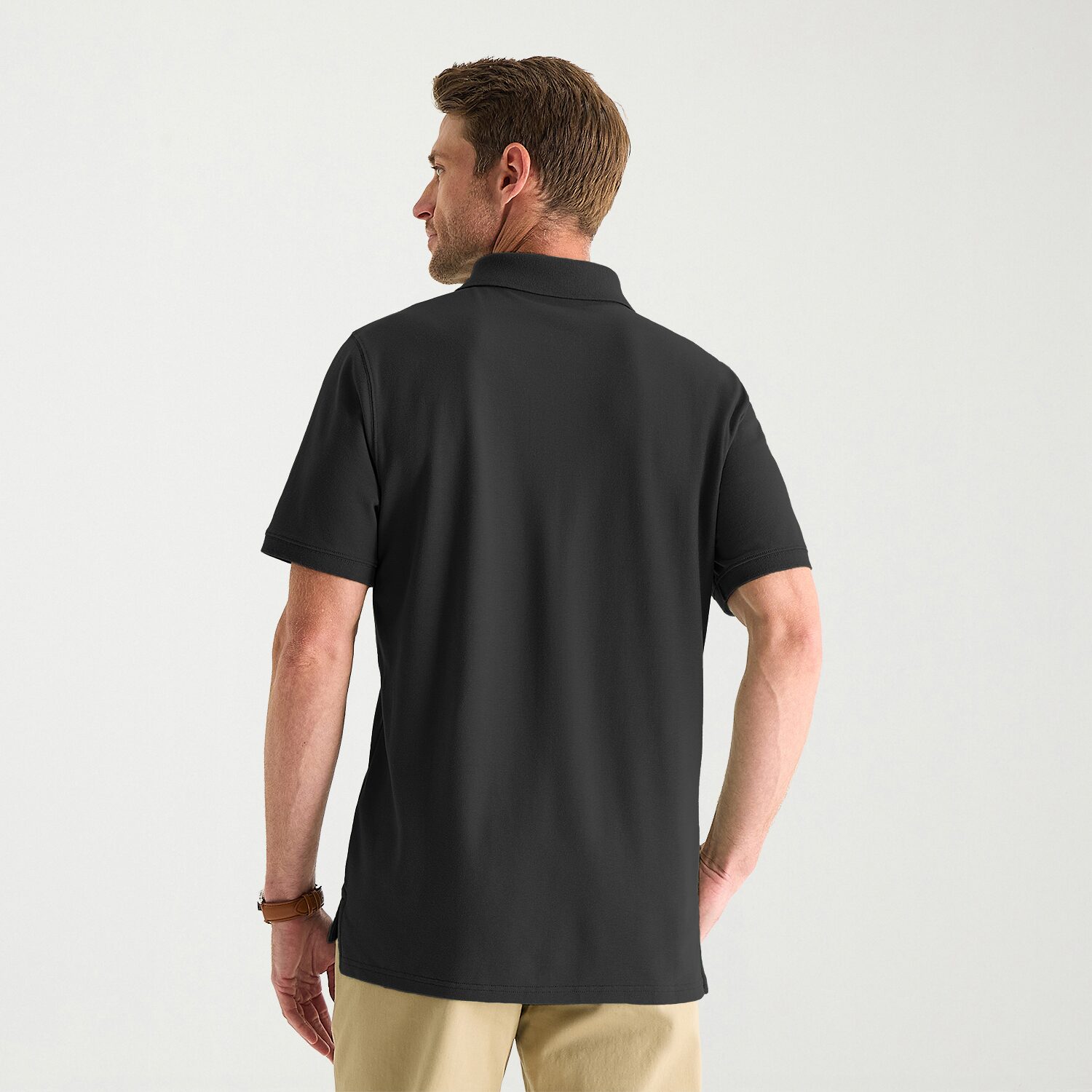 St. John's Bay Premium Stretch Mens Slim Fit Short Sleeve Polo Shirt