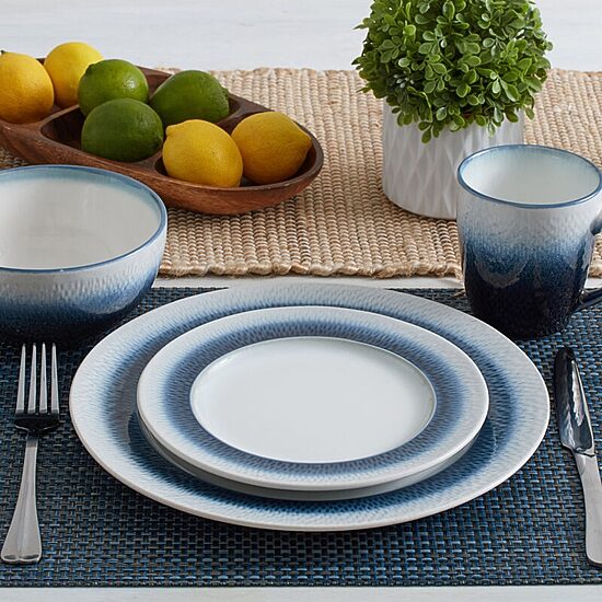 Pfaltzgraff Eclipse Blue 16-pc. Stoneware Dinnerware Set