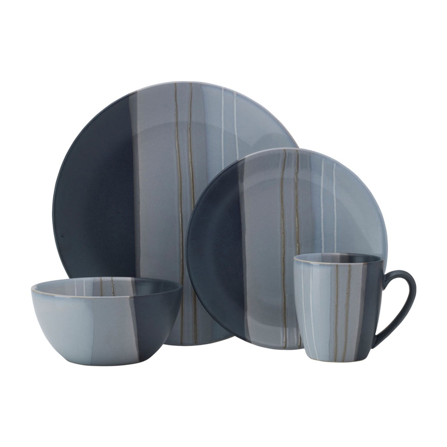 Pfaltzgraff Parker, Gray 16-pc. Stoneware Dinnerware Set