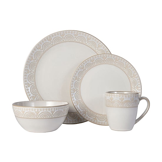 Pfaltzgraff Amelia, Cream 16-pc. Stoneware Dinnerware Set