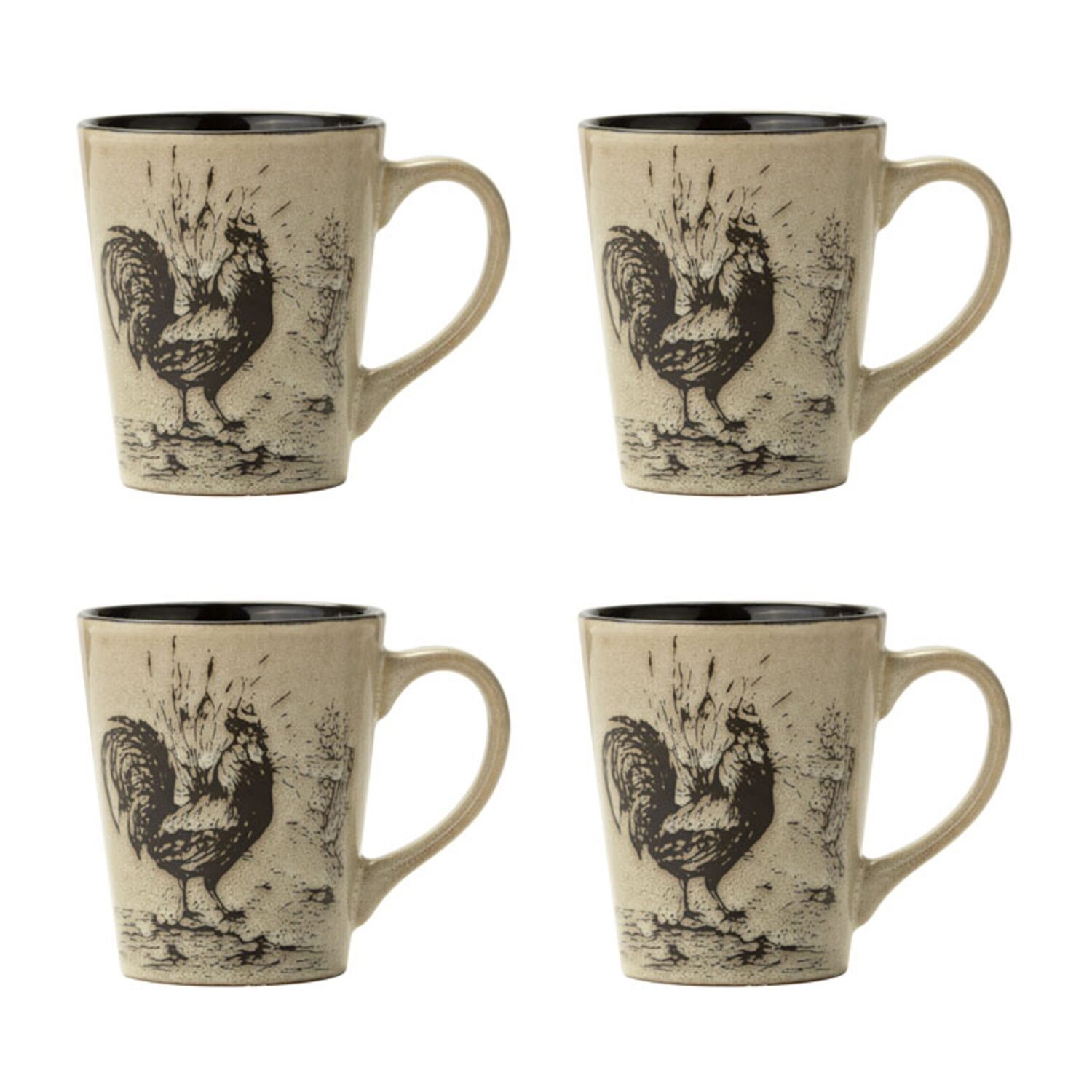 Pfaltzgraff Homespun Rooster, Brown 16-pc. Stoneware Dinnerware Set