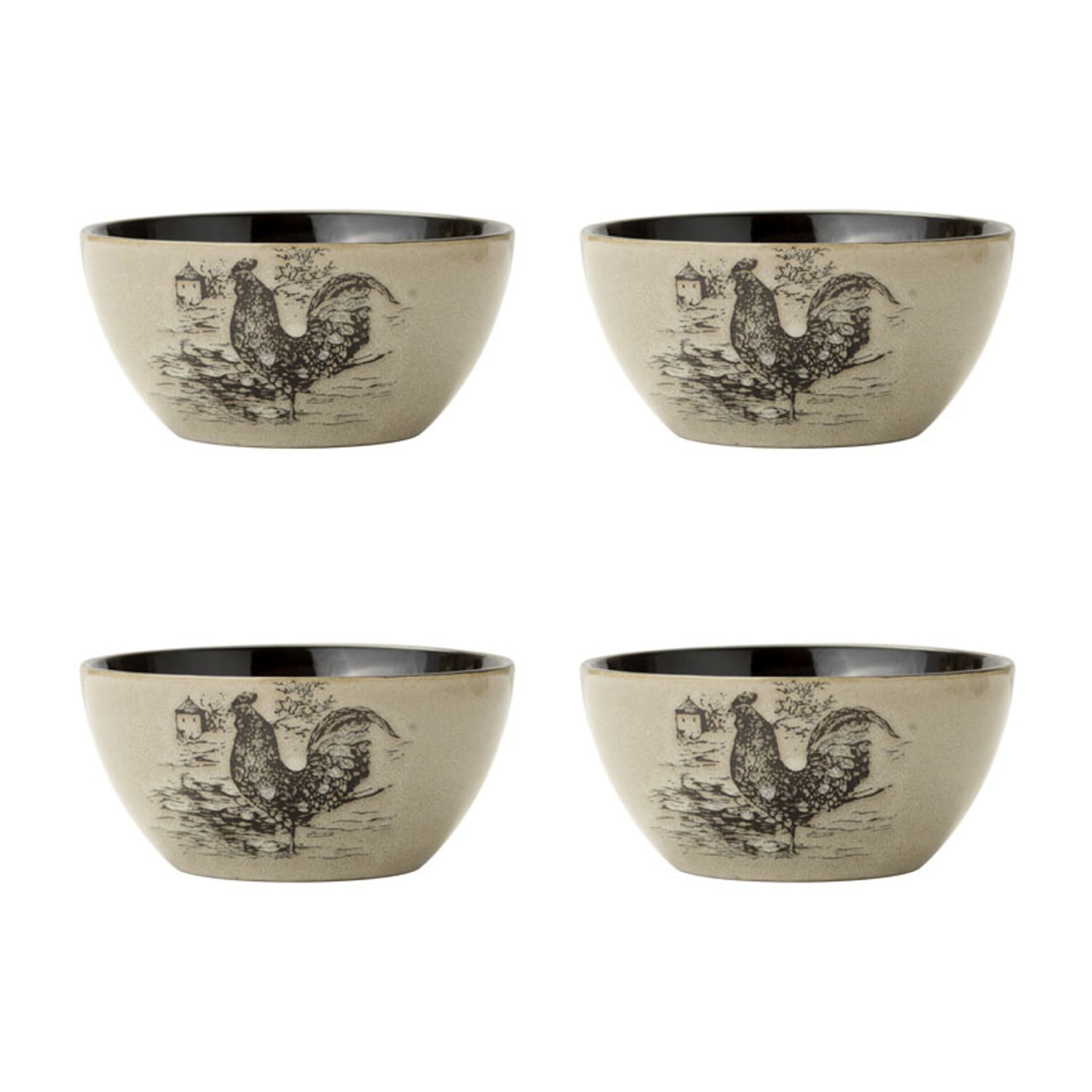 Pfaltzgraff Homespun Rooster, Brown 16-pc. Stoneware Dinnerware Set