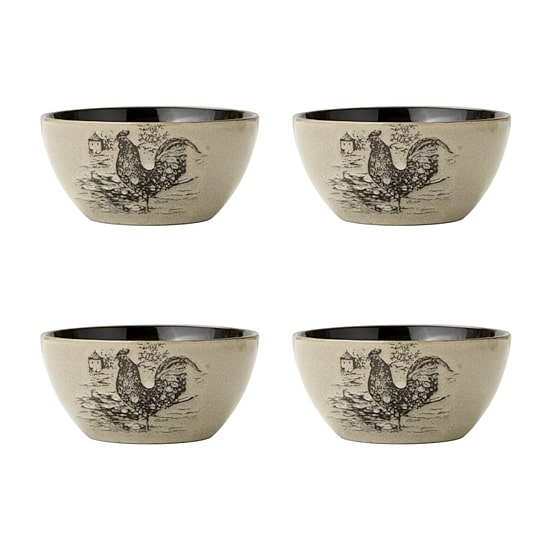 Pfaltzgraff Homespun Rooster, Brown 16-pc. Stoneware Dinnerware Set