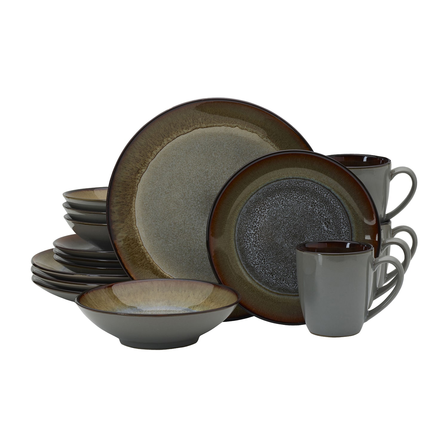 Pfaltzgraff Monroe, Gray 16-pc. Stoneware Dinnerware Set
