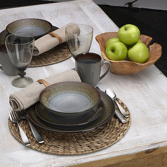 Pfaltzgraff Monroe, Gray 16-pc. Stoneware Dinnerware Set