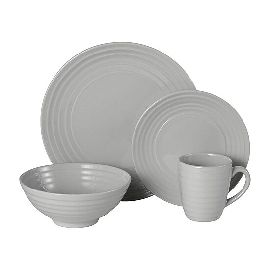 Pfaltzgraff Sophia, Gray 16-pc. Stoneware Dinnerware Set