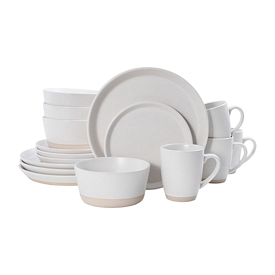 Pfaltzgraff Hudson, Cream 16-pc. Stoneware Dinnerware Set