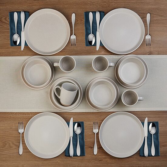 Pfaltzgraff Hudson, Cream 16-pc. Stoneware Dinnerware Set